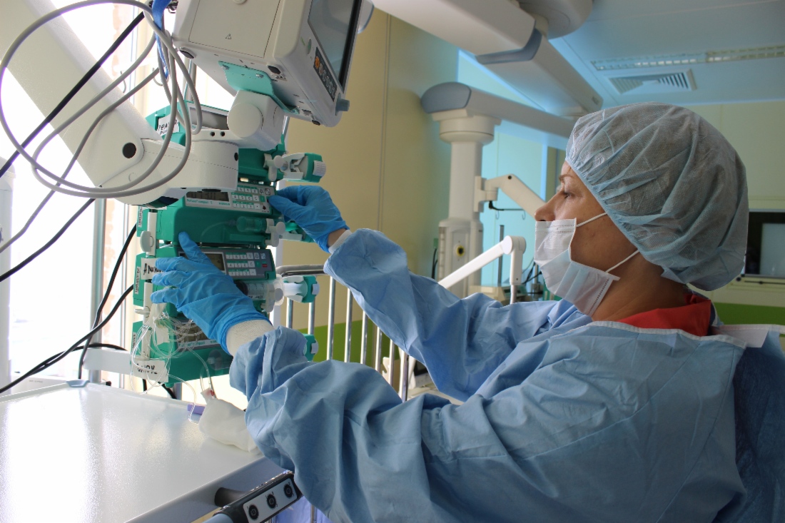 Intensivtherapie. Zentrales städtisches Krankenhaus in Nowy Urengoi