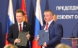 Alexey Miller und der Generaldirektor des Staatskonzerns Srbijagas, Dusan Bajatovic, unterzeichneten ein Memorandum of Understanding zur Entwicklung des Projekts für den Ausbau von Kapazitäten des unterirdischen Gasspeichers (UGS) Banatski Dvor. Foto: kremlin.ru