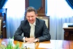 Alexey Miller während des Arbeitstreffens mit Milorad Dodik