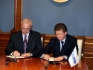 Präsident der Republik Adygeja, Aslan Tkhakushinov, und Vorstandsvorsitzender der Gazprom, Alexey Miller Präsident der Republik Adygeja, Aslan Tkhakushinov, und Vorstandsvorsitzender der Gazprom, Alexey Miller