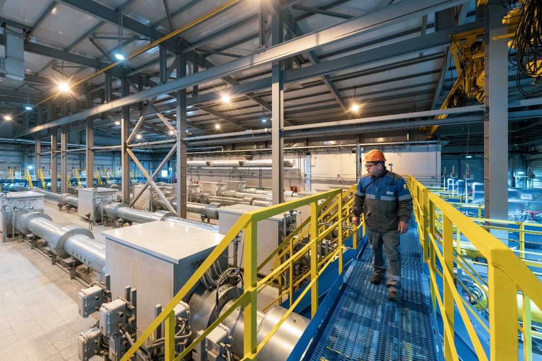 Gasmessstation der Gaspipeline Power of Siberia im Verwaltungsgebiet Amur
