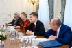 Arbeitstreffen zwischen Alexey Miller und dem ersten stellvertretenden Ministerpräsidenten der Republik Kasachstan, Roman Sklyar, sowie dem kasachischen Energieminister Bolat Akchulakov