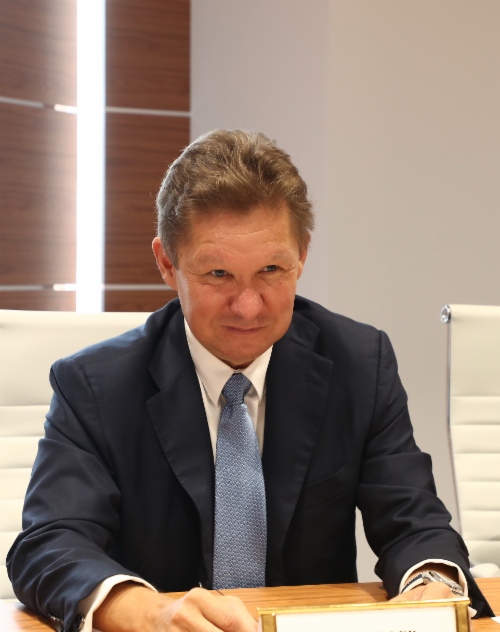 Arbeitstreffen zwischen Alexey Miller und dem Verwaltungsratsvorsitzenden der CNPC, Wang Yilin, im Rahmen des IV. Östlichen Wirtschaftsforums in Wladiwostok