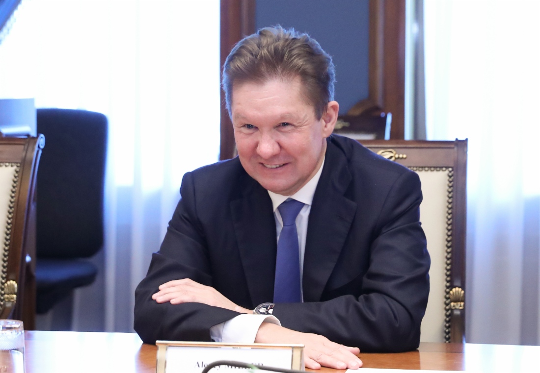 Arbeitstreffen zwischen Alexey Miller und dem Vorstandsvorsitzenden der Verbundnetz Gas AG (VNG), Ulf Heitmüller