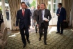 Alexey Miller und Gerhard Schröder nahmen an der Unterzeichnung der Finanzierungsvereinbarungen zum Projekt der Pipeline Nord Stream 2 der Nord Stream 2 AG mit den europäischen Energiekonzernen teil