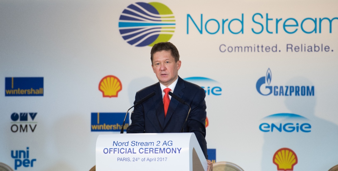 Alexey Miller nahm an der Unterzeichnung der Finanzierungsvereinbarungen zum Projekt der Pipeline Nord Stream 2 der Nord Stream 2 AG mit den europäischen Energiekonzernen teil