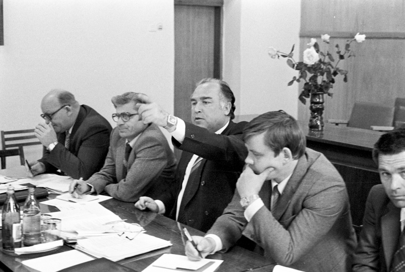 Bei der Sitzung in Tyumentransgaz, 1980er Jahre