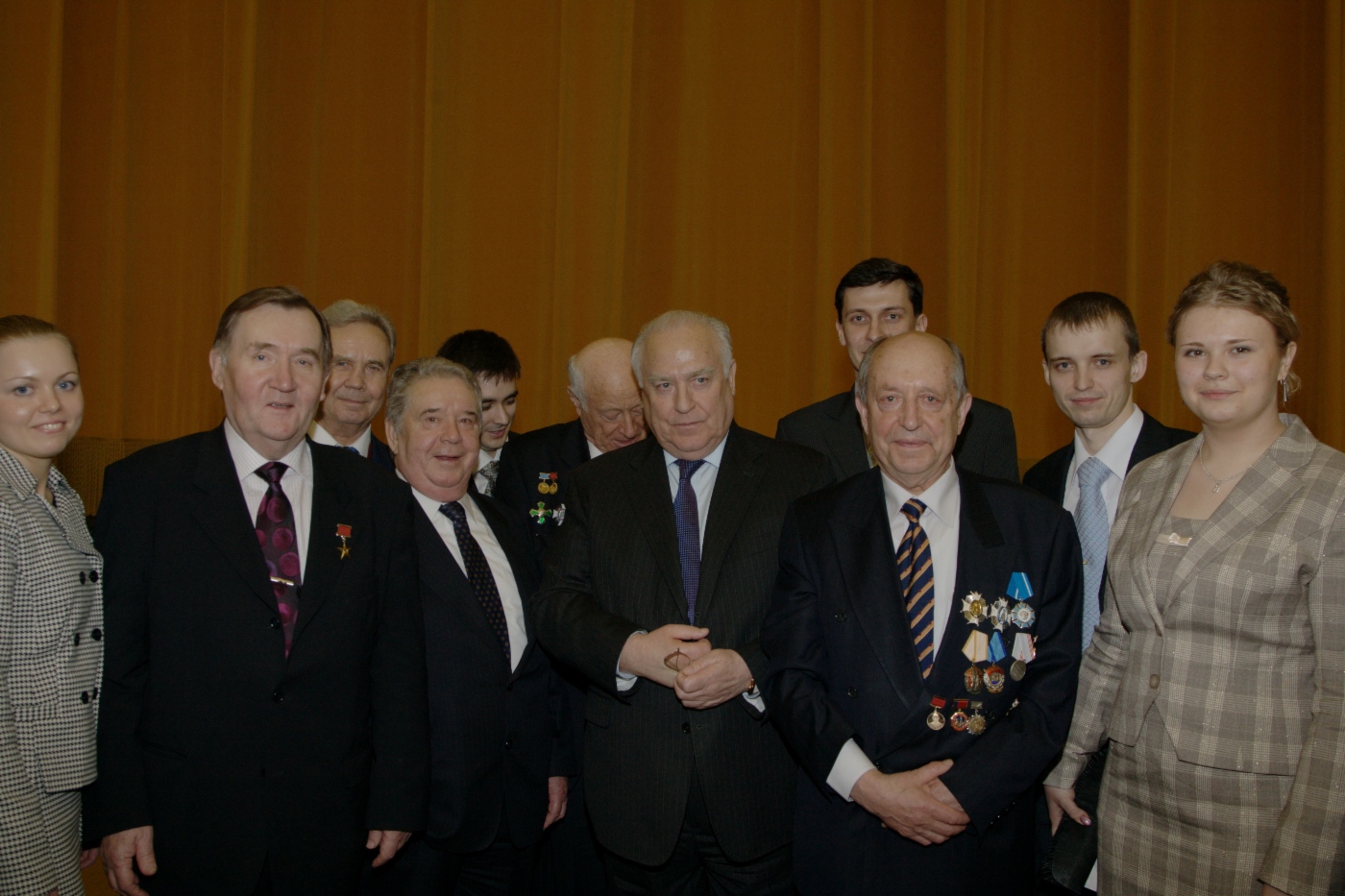 Bei Feierlichkeiten anlässlich des 15-jährigen Bestehens von Gazprom. Kreml, Februar 2008