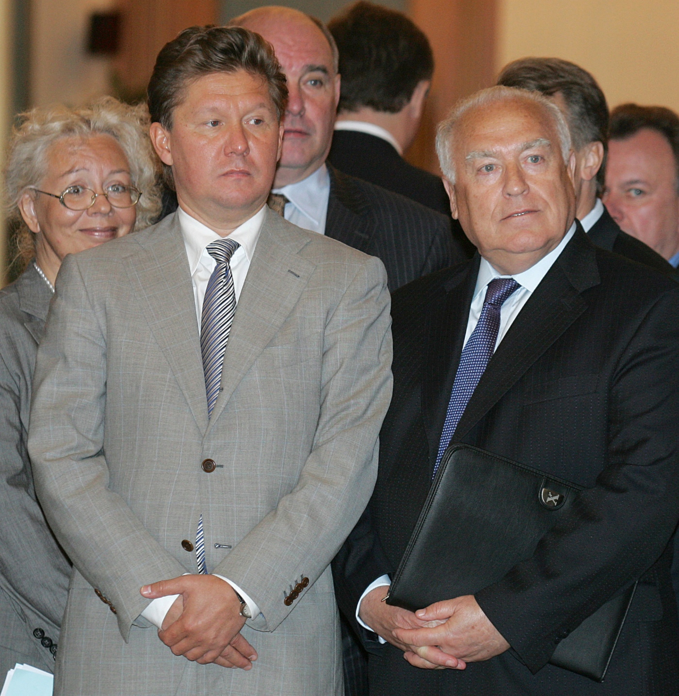 Mit Alexey Miller, September 2006