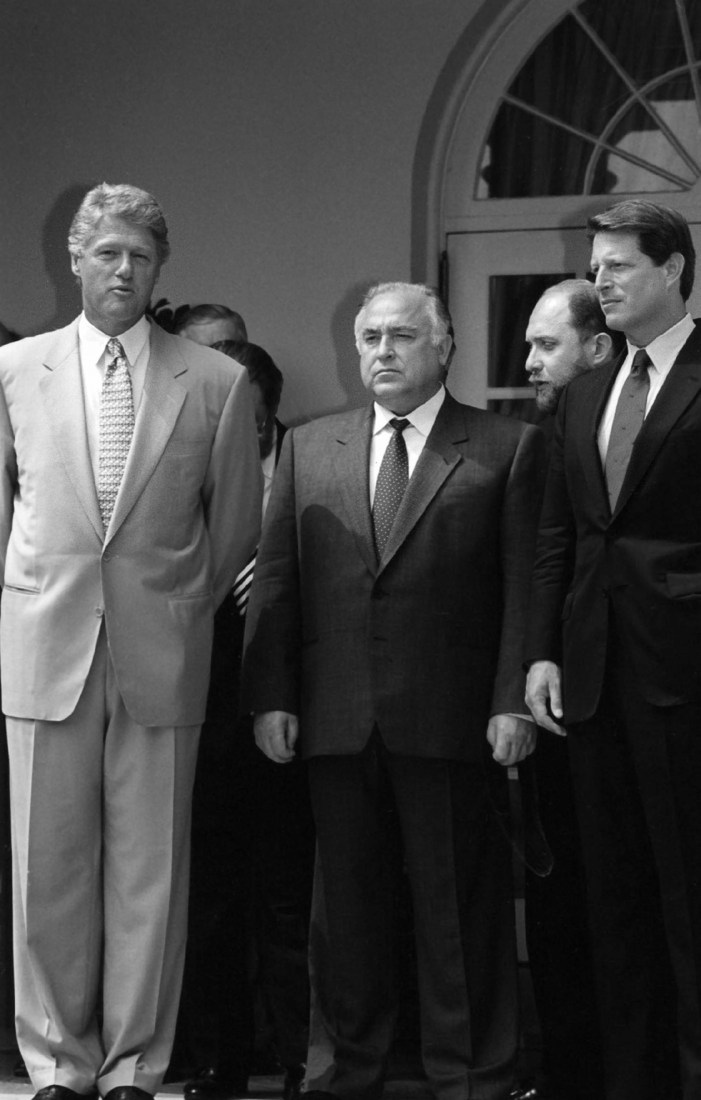 Mit Bill Clinton, dem Präsidenten der USA, und Albert Gore, dem Vizepräsidenten der USA