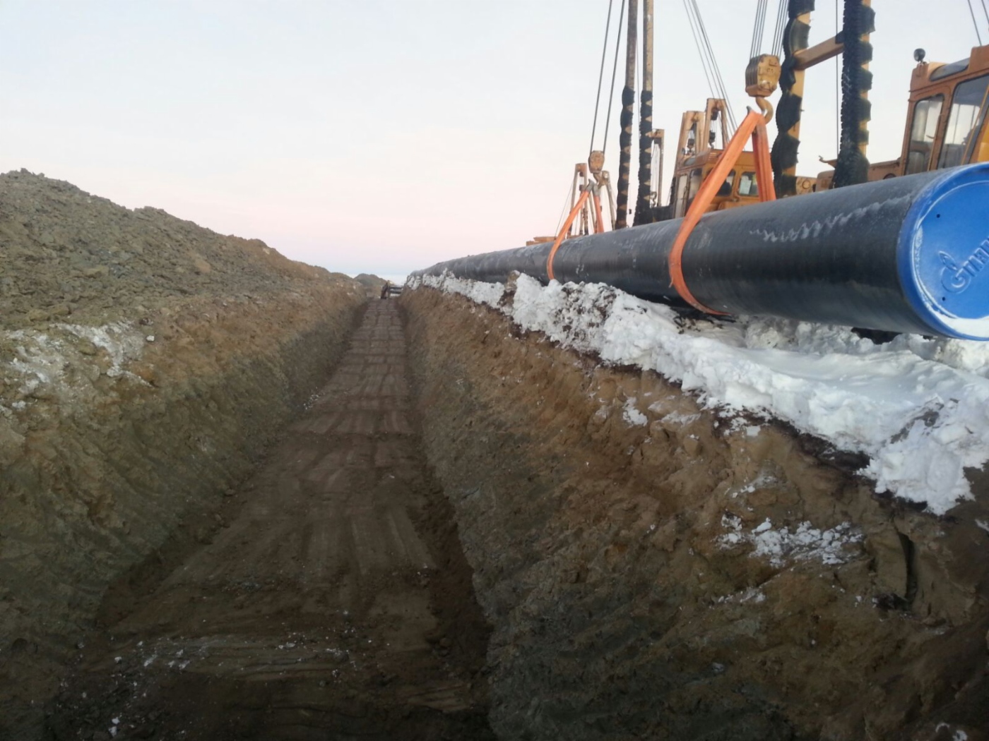 Bau der Gaspipeline Bowanenkowo – Uchta 2