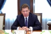 Alexey Miller während des Arbeitstreffens mit der Energieministerin der Republik Bulgarien, Temenuzhka Petkova