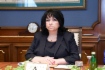 Die Energieministerin der Republik Bulgarien, Temenuzhka Petkova, während des Arbeitstreffens mit Alexey Miller