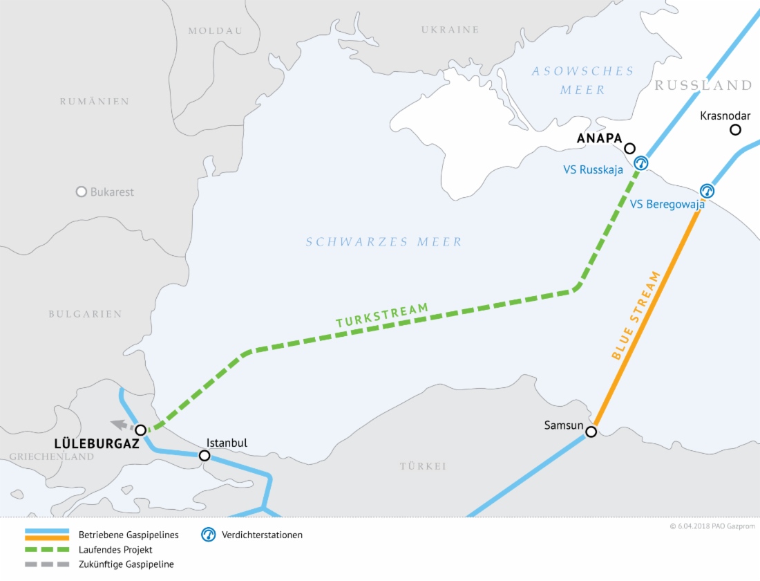 Gaspipeline TurkStream