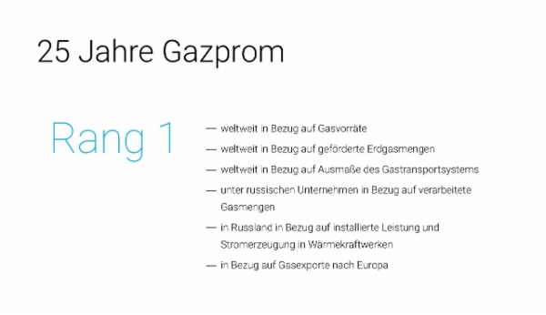 25 Jahre Gazprom