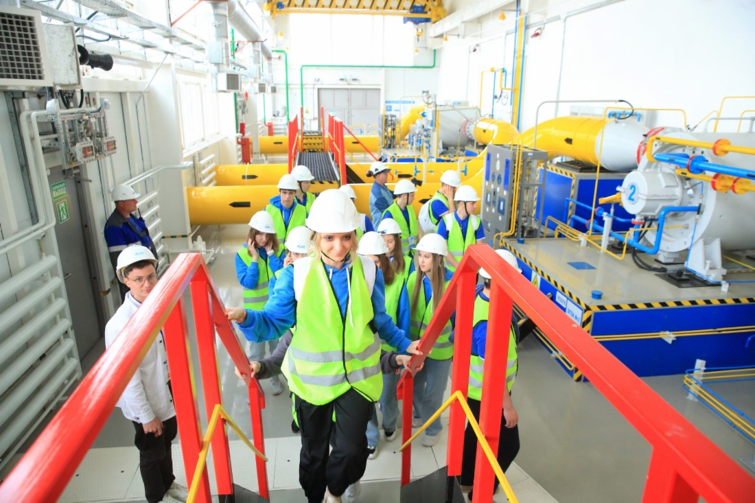 Besichtigung von Gazprom-
Produktionsstätten