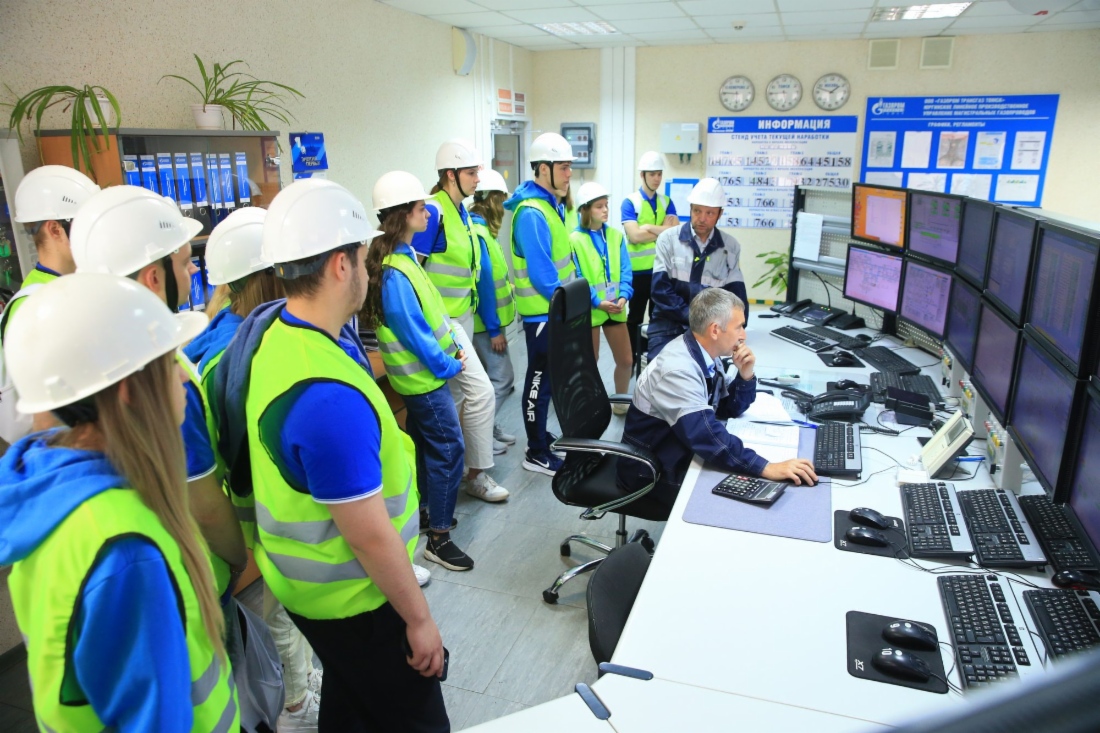 Besichtigung von Gazprom-
Produktionsstätten