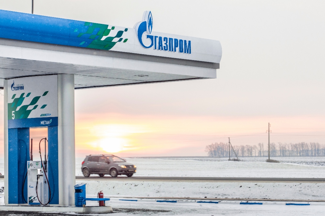 Erdgastankstelle in der Republik Tatarstan