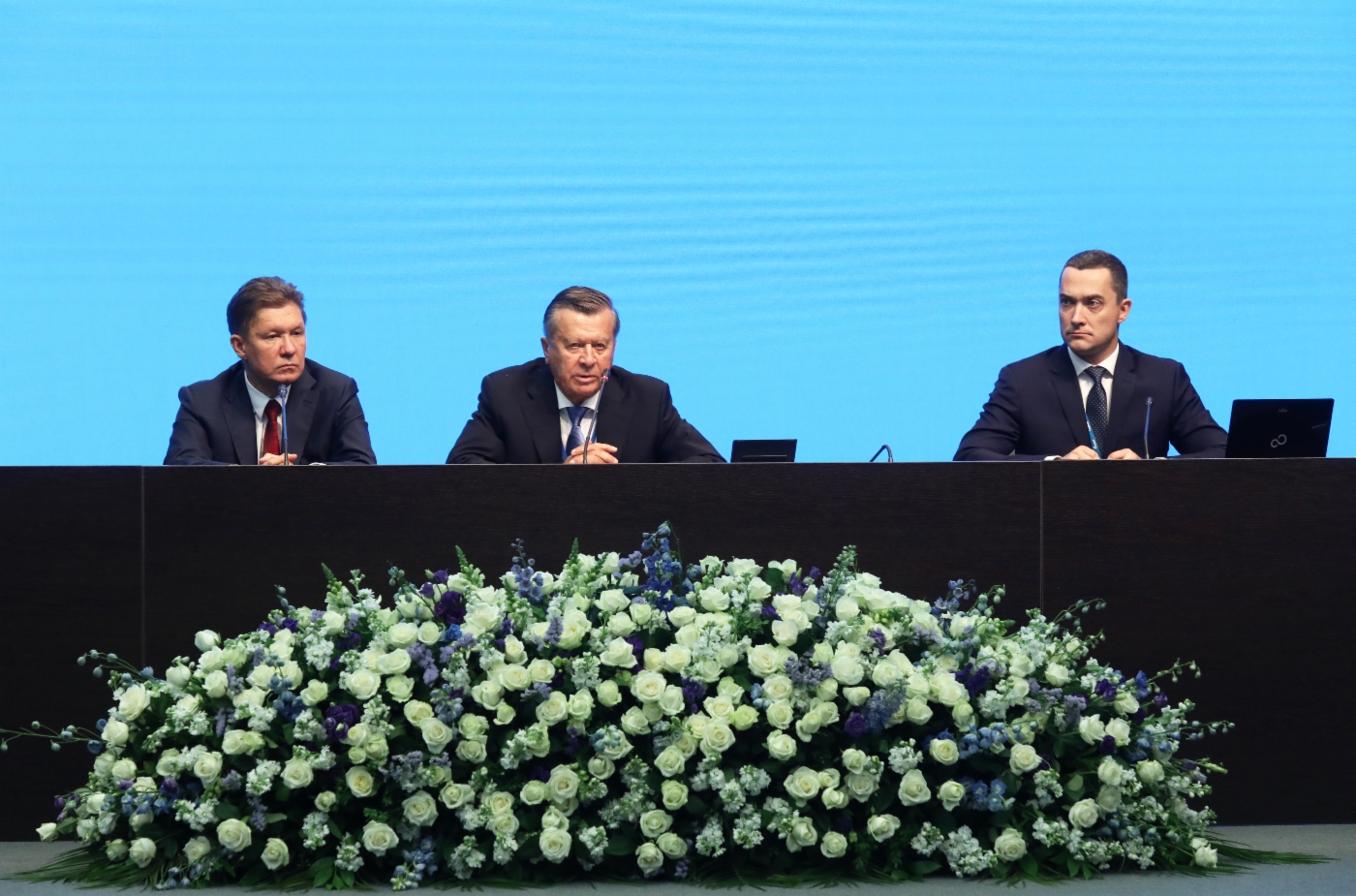 Abschließende Pressekonferenz unter Beteiligung des Aufsichtsratsvorsitzenden der PАО Gazprom und des Vorstandsvorsitzenden der PАО Gazprom