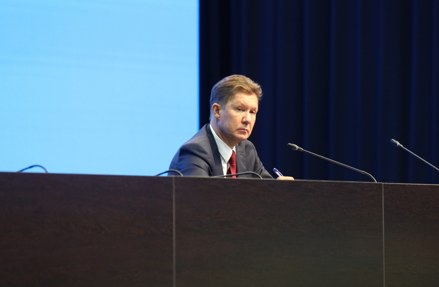Abschließende Pressekonferenz unter Beteiligung des Aufsichtsratsvorsitzenden der PАО Gazprom und des Vorstandsvorsitzenden der PАО Gazprom
