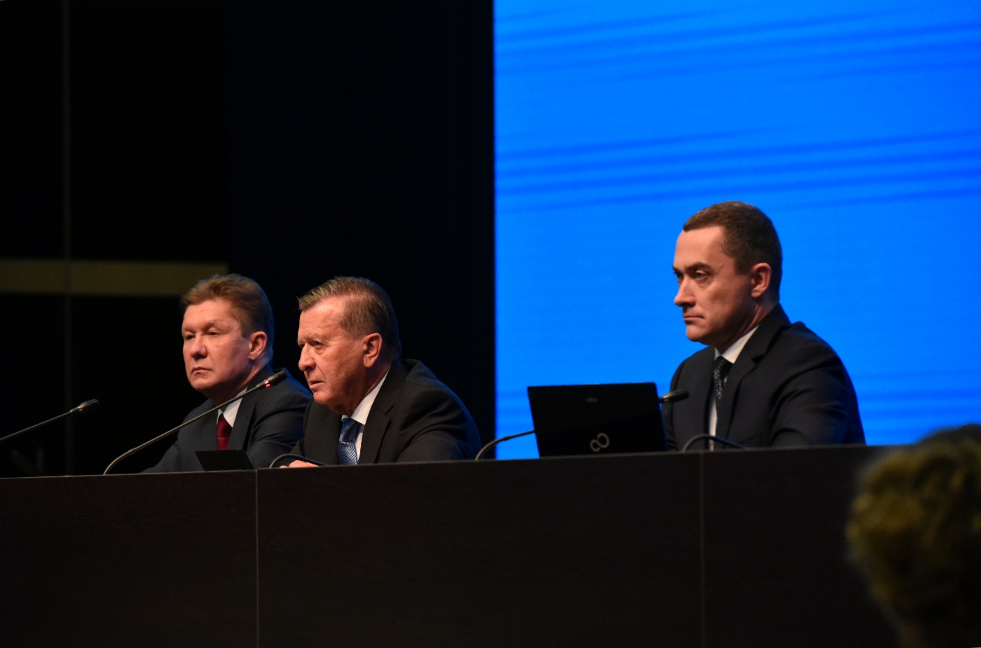 Abschließende Pressekonferenz unter Beteiligung des Aufsichtsratsvorsitzenden der PАО Gazprom und des Vorstandsvorsitzenden der PАО Gazprom