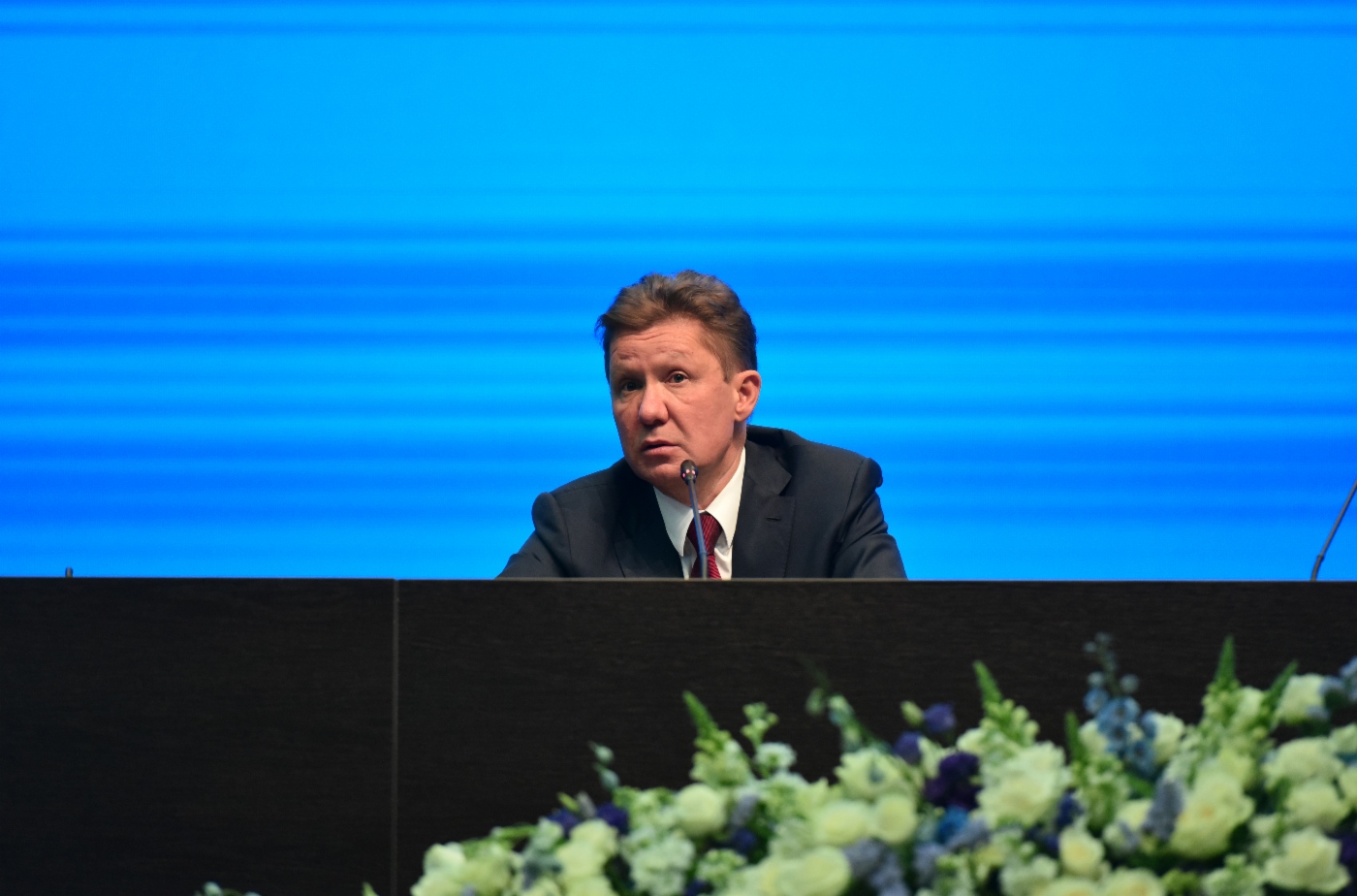 Abschließende Pressekonferenz unter Beteiligung des Aufsichtsratsvorsitzenden der PАО Gazprom und des Vorstandsvorsitzenden der PАО Gazprom