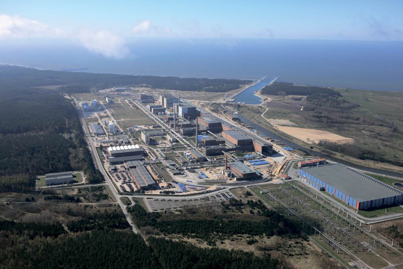 Gasmessstation in der Gegend von Greifswald (Deutschland). Inbetriebnahme des ersten Strangs der Gaspipeline Nord Stream